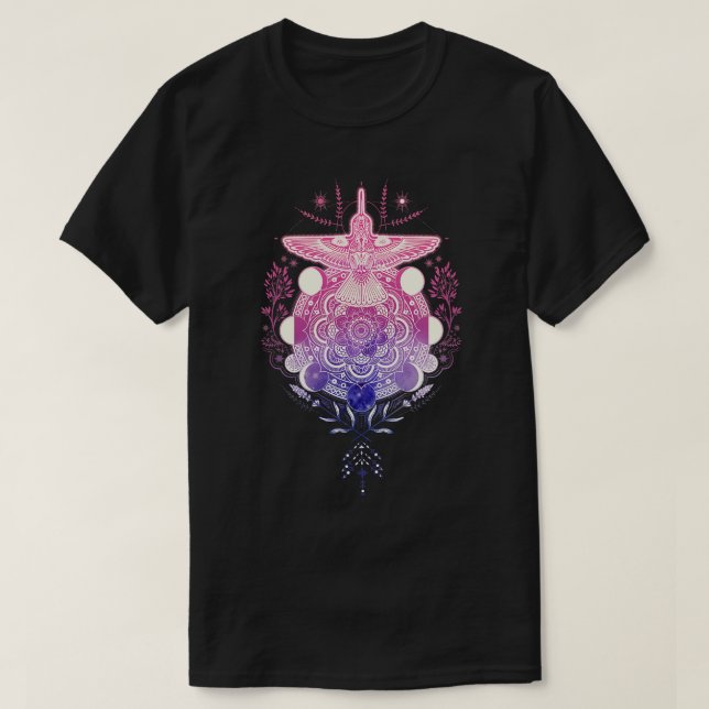 Hummingbird Mandala T-Shirt (Design vorne)