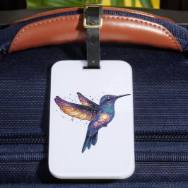 Hummingbird mit Sternenhimmel-Galaxy-Vogel Gepäckanhänger