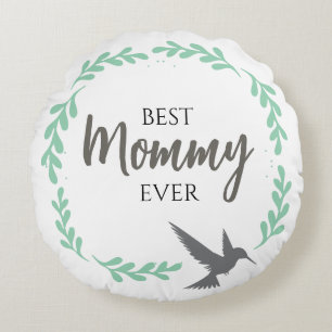 Hummingbird Mother Mommy Mütter Day Gift Rundes Kissen