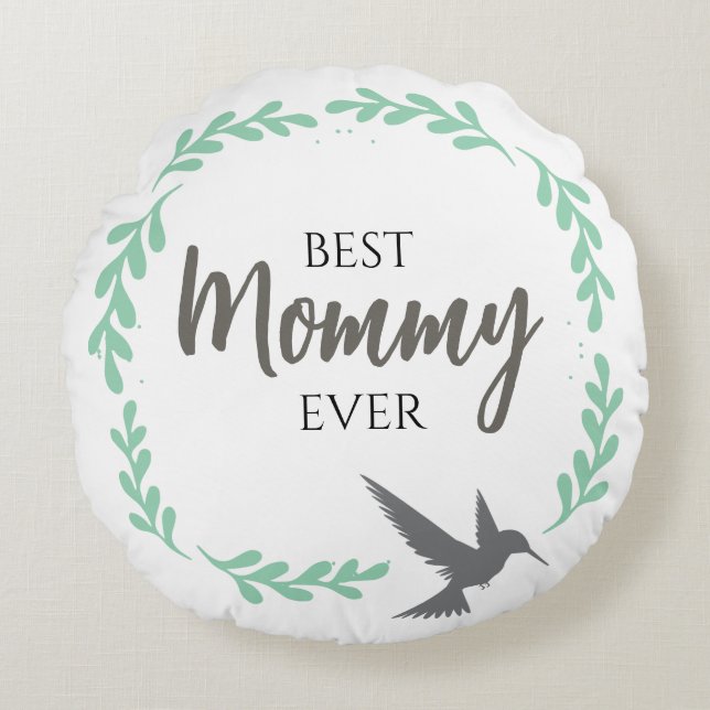 Hummingbird Mother Mommy Mütter Day Gift Rundes Kissen (Vorderseite)