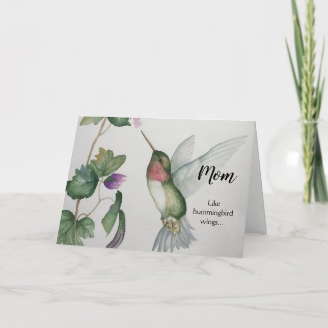Hummingbird Muttertagskarte Karte (Vorderseite)