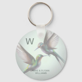 Hummingbird: Name des Monogrammes hinzufügen Schlüsselanhänger
