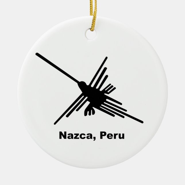 Hummingbird Nazca, Peru Keramikornament (Vorne)