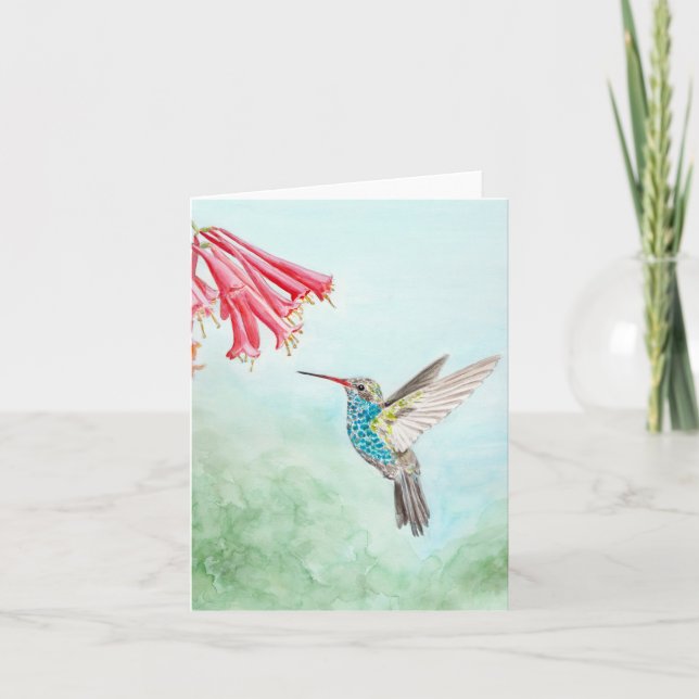 Hummingbird Note Card (Vorderseite)