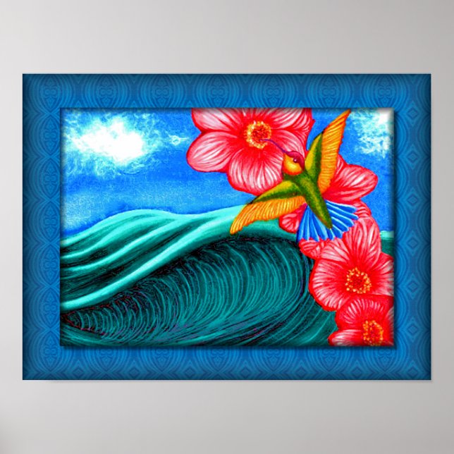 Hummingbird Ocean Poster (Vorne)