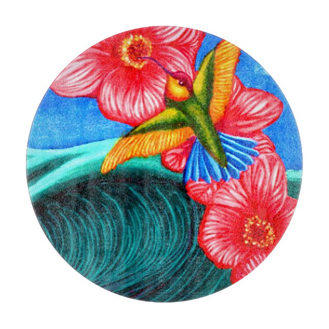 Hummingbird Ocean Schneidebrett (Vorderseite)