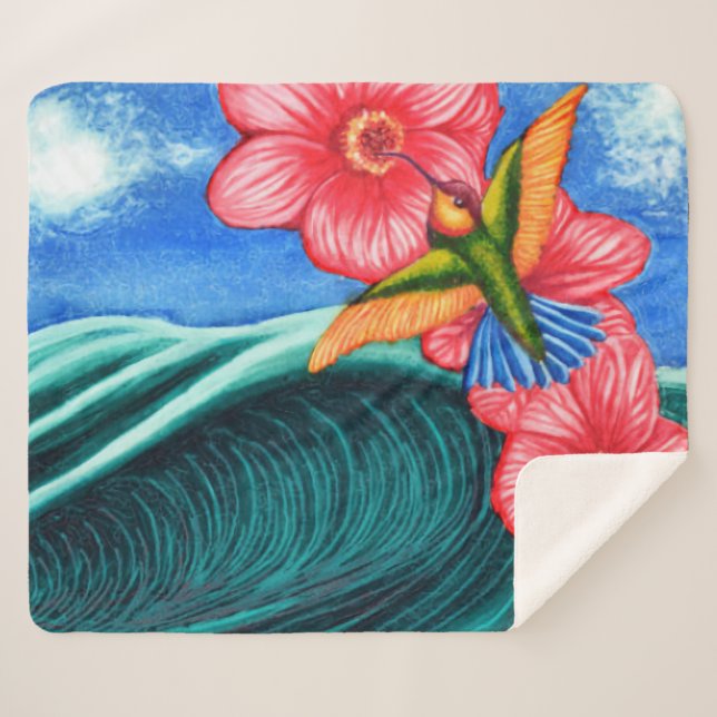 Hummingbird Ocean Sherpadecke (Vorderseite (Horizontal))