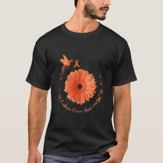 Hummingbird Orange Leukämie Krebsbewusstsein T-Shirt