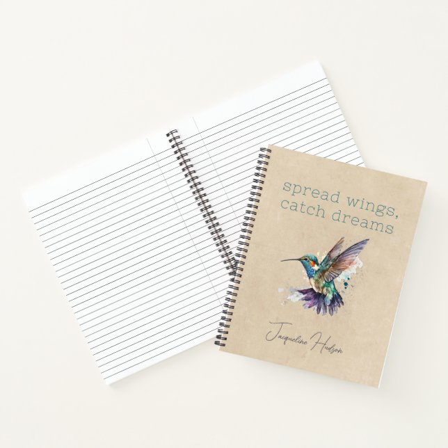 Hummingbird Personalisiert Motivierend Notizbuch (Innenseite)