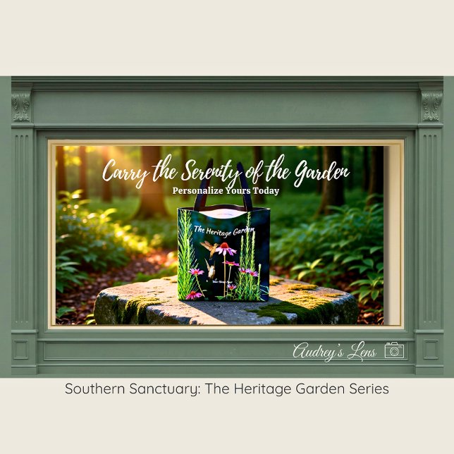 Hummingbird & Pink Coneflower Botanical Tote Tasche (Von Creator hochgeladen)