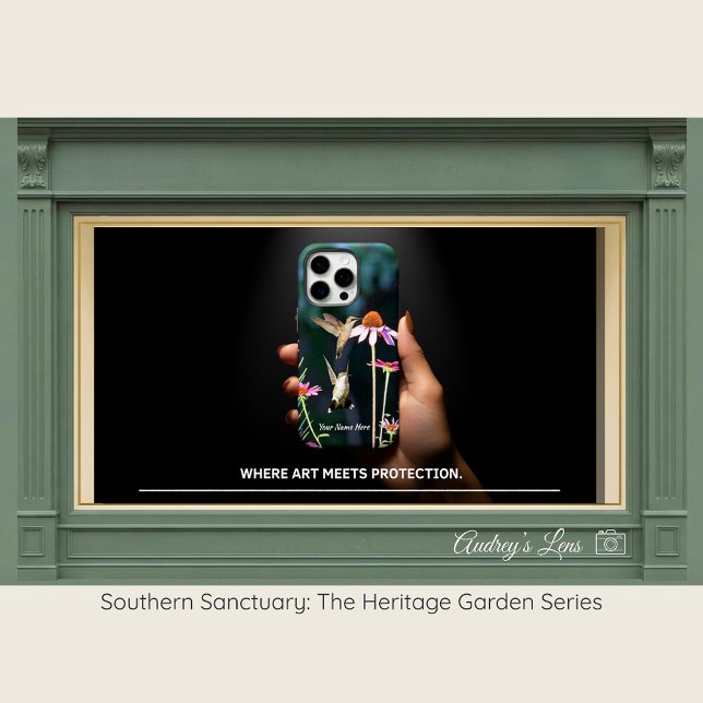 Hummingbird & Pink Coneflower iPhone 16 Pro Case (Von Creator hochgeladen)