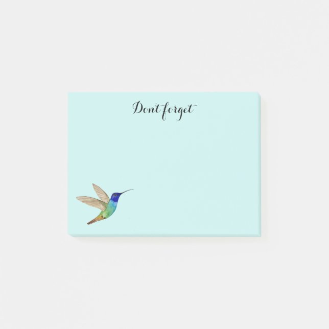 Hummingbird Postit Notes Post-it Klebezettel (Vorderseite)