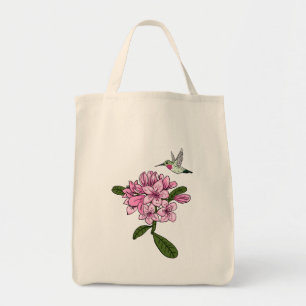 Hummingbird & Rhododendron Sac fourre-tout personn