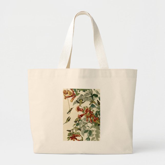 Hummingbird Ruby Throated Audubon Jumbo Stoffbeutel (Vorne)