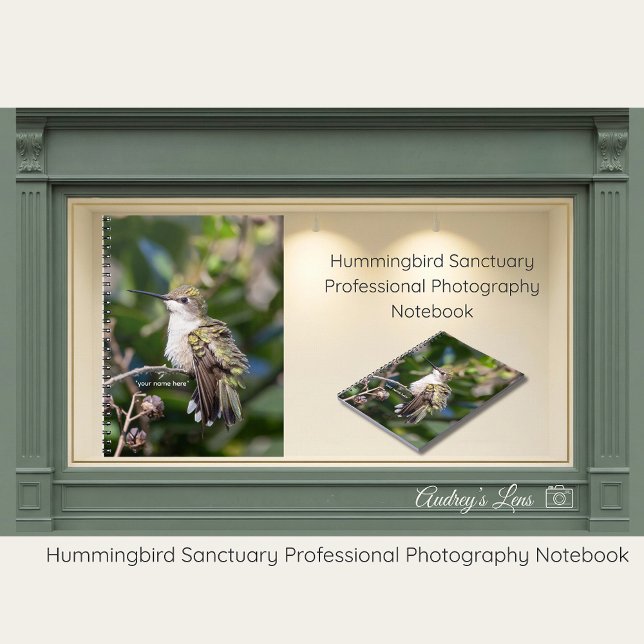 Hummingbird Sanctuary Professional Photography  Notizblock (Von Creator hochgeladen)