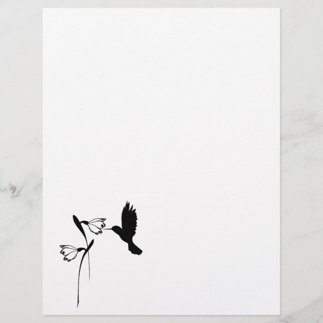 Hummingbird-Silhouette (Vorderseite)