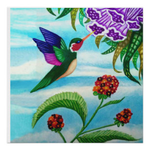 Hummingbird Skys Poster