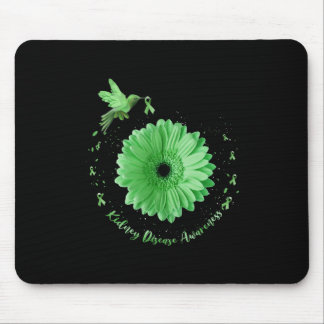 Hummingbird Sonnenblume Grüne Ribbon Nierenerkrank Mousepad