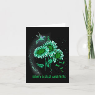 Hummingbird Sonnenblume Nierenerkrankung Bewusstse Karte