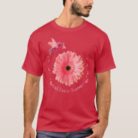 Hummingbird Sonnenblume Rosa Ribbon Brustkrebs Aw
