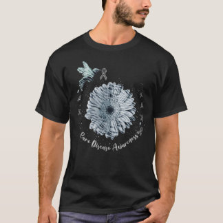 Hummingbird Sonnenblume Zebra Ribbon Seltene Krank T-Shirt