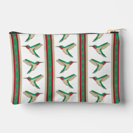 Hummingbird Stripe Zipper Pouch Zubehörtasche