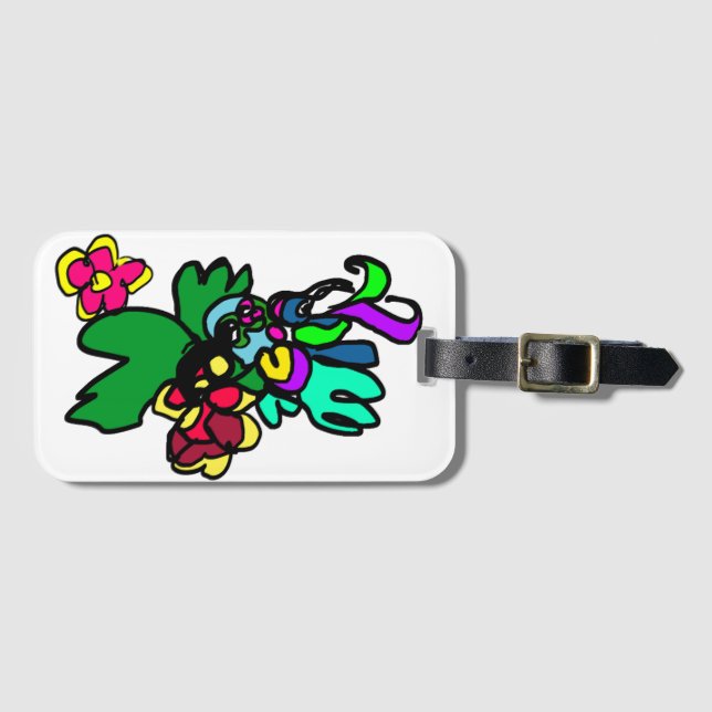 Hummingbird style  gepäckanhänger (Vorderseite (Horizontal))