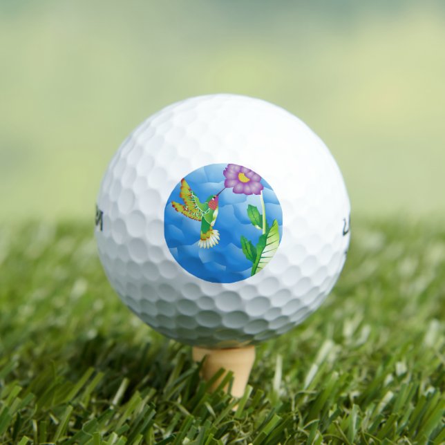 Hummingbird:  Stylized Golfball (Insitu T-Shirt)