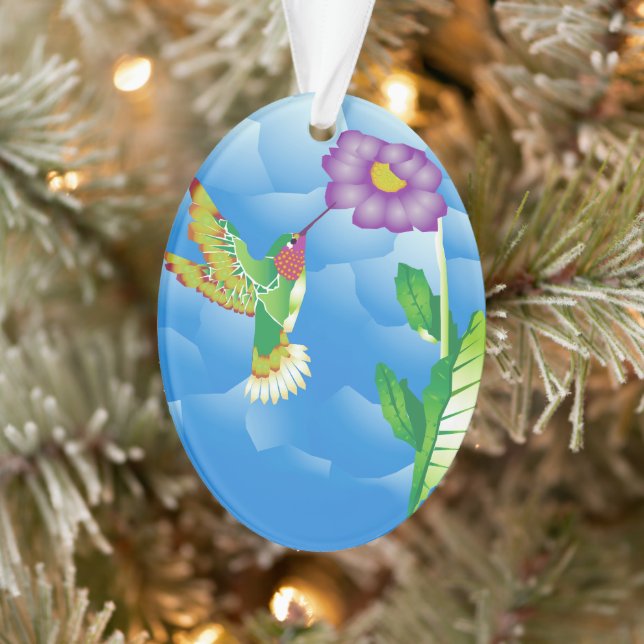 Hummingbird:  Stylized Ornament (Baum)