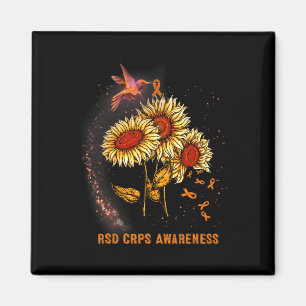 Hummingbird Sunflower Rsd Crps Bewusstsein Magnet