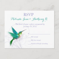 Hummingbird Swirl UAWG Postcard