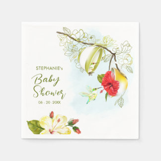 Hummingbird Tea Party Babydusche Serviette