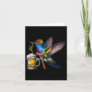 Hummingbird trinken Bier mit Wurst Deutsch Karte