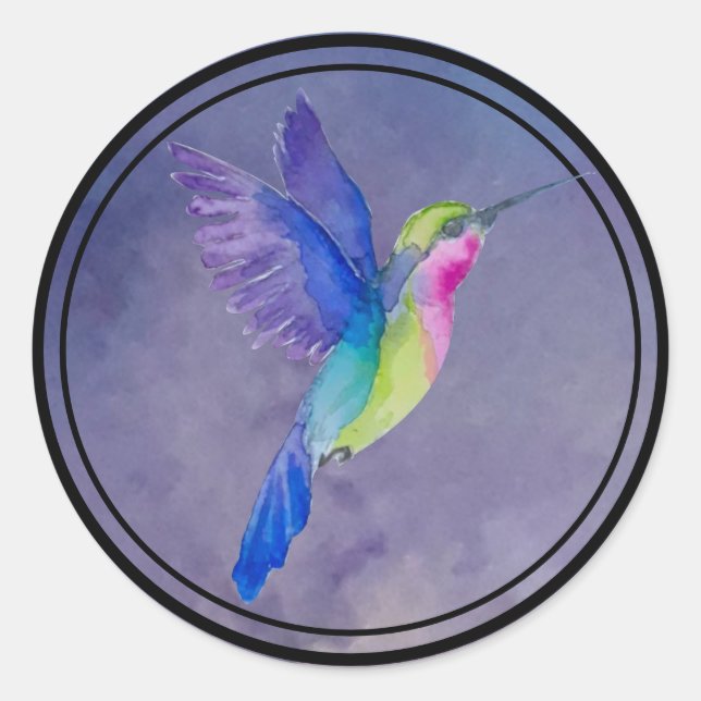 Hummingbird-Umschlag Aufkleber (Vorderseite)