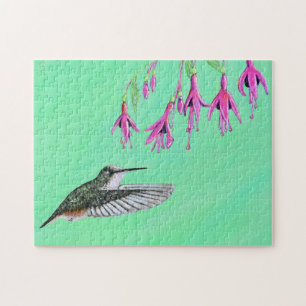 Hummingbird und Fuchsia-Malerei