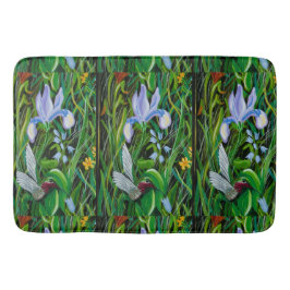 Hummingbird und Iris Bath Mat Badematte
