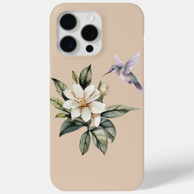 Hummingbird und Jasmine Case-Mate iPhone Hülle (Rückseite)