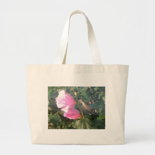 Hummingbird und Rose Sharon Jumbo Stoffbeutel