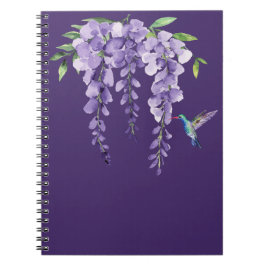 Hummingbird und Wisteria Notizblock