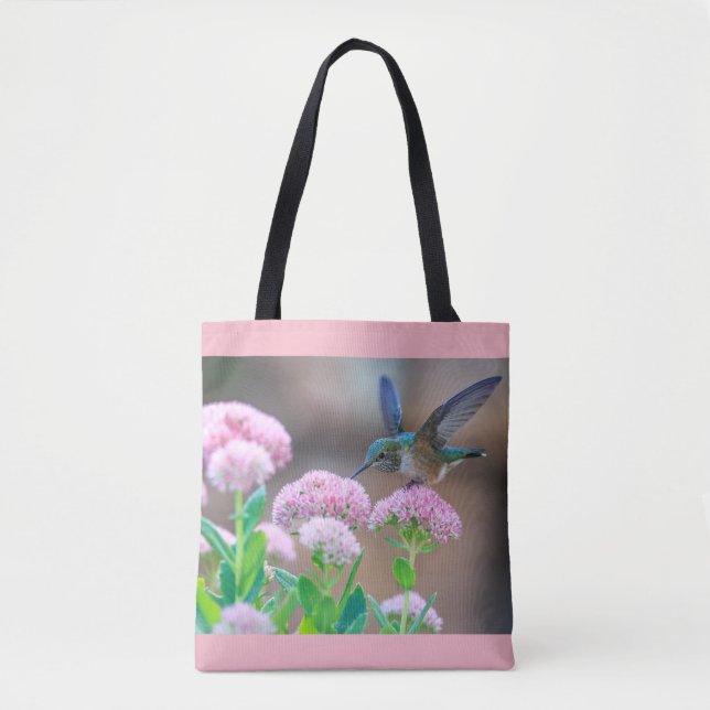Hummingbird unter Blume Tasche (Vorderseite)