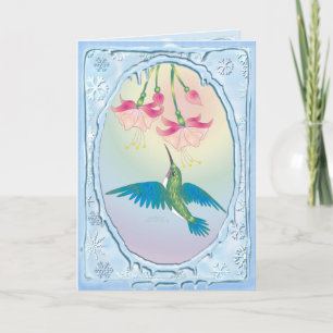 HUMMINGBIRD von SHARON SHARPE Feiertagskarte