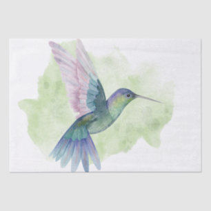 Hummingbird Watercolor Art Seidenpapier