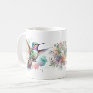 Hummingbird Watercolor Kaffeetasse