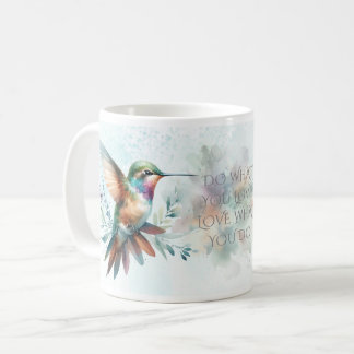 Hummingbird Watercolor Kaffeetasse