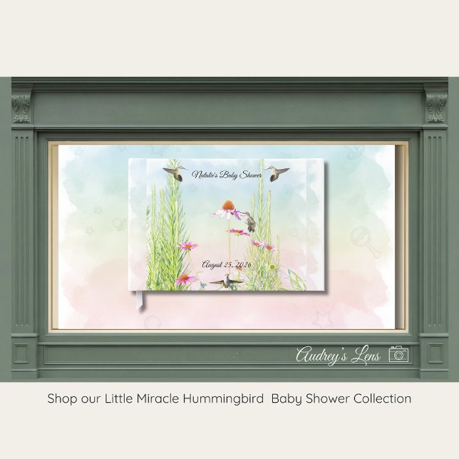 Hummingbird & Wildflower Baby Shower Gästebuch (Von Creator hochgeladen)
