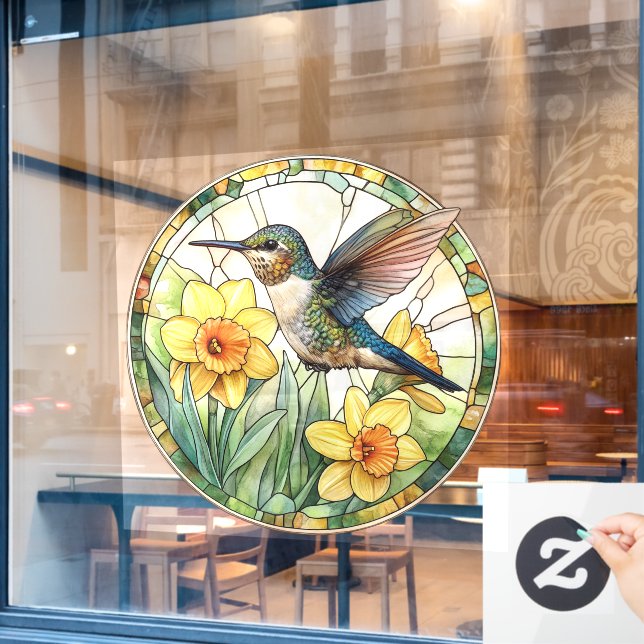 Hummingbird Window Cloning Fensteraufkleber (Café-Fenster)
