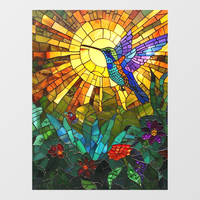 Hummingbird Window Cloning Fensteraufkleber (Blatt)