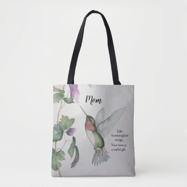 Hummingbird Wings Joytime Geschenk Wasserfarbe Mam Tasche (Vorderseite)