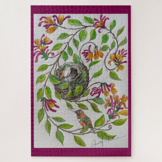 Hummingbird Zuhause Puzzle (Vertikal)