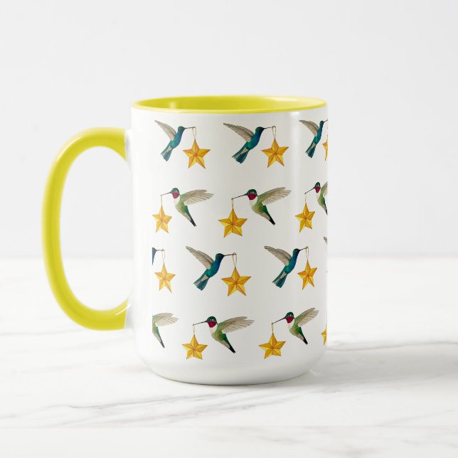 Hummingbirds and Stars Zwei-Tone-Tasse Tasse (Links)
